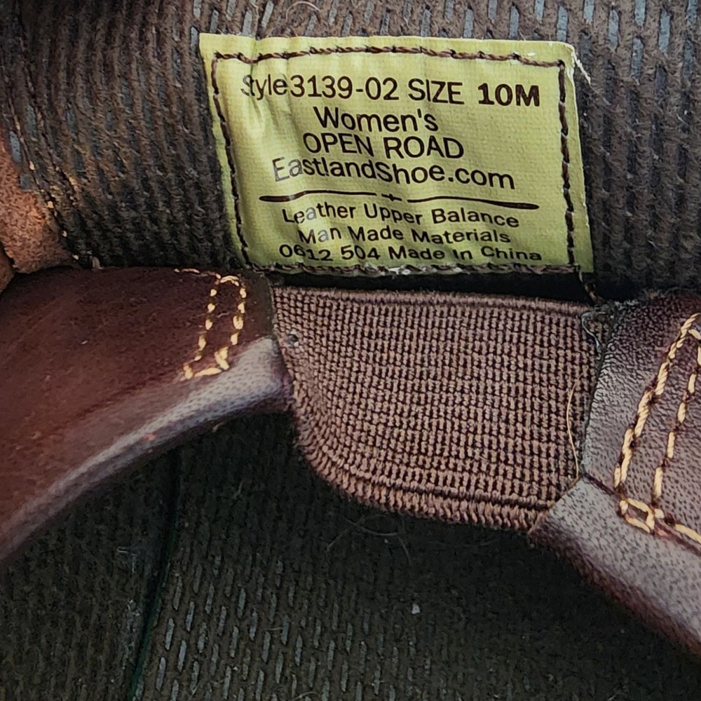 Eastland Leather Buckle Accent Clogs Comfort Shoes Brown Size 10 - Picture 6 of 6